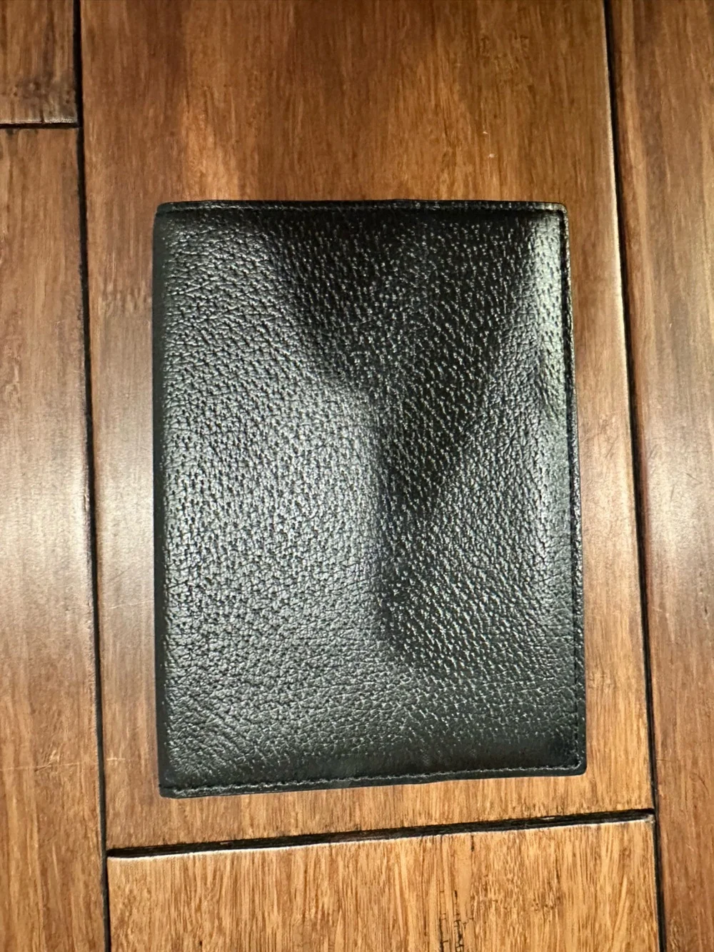 kate spade Black Passport Cover with Gold Logo